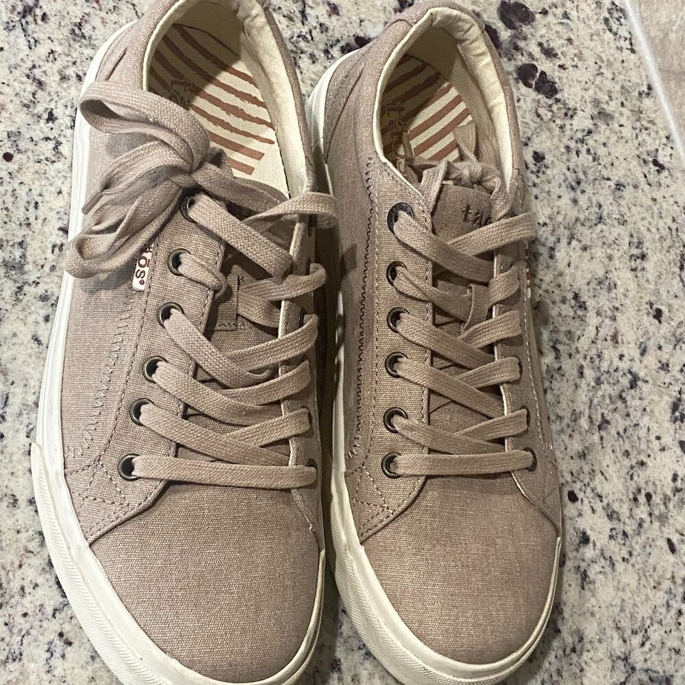 Nearly New, Taos, "Plim Soul," Oat Wash, Canvas, Sneakers, Size 10